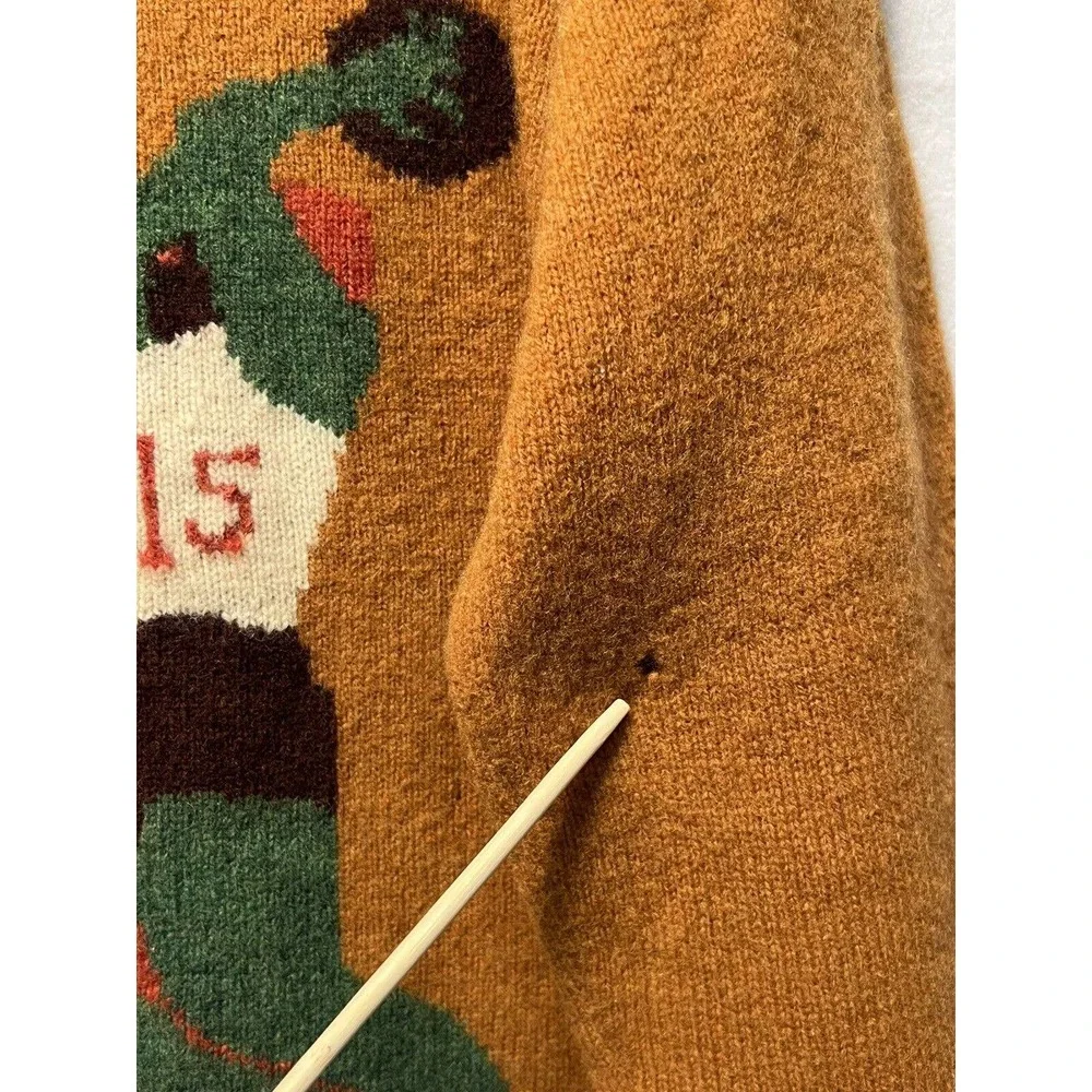 TUCKER KNITS Sweater Basketball print Mock Neck - Picture 9 of 11